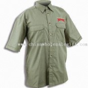 Button Down Shirt, Front Pocket with Custom Labels images