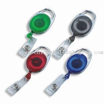Retractable Badge Holder with Belt Clip and PVC Strap