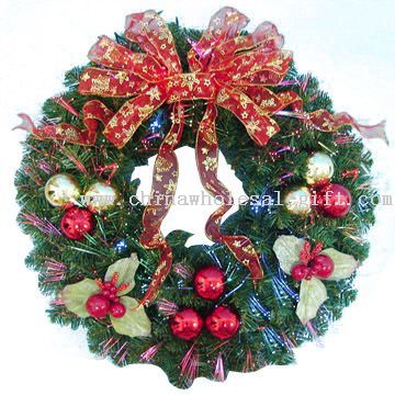 Decorated Fiber Wreath