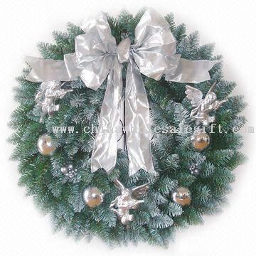 Decorated Fraser Fir Wreath and 50 Lights