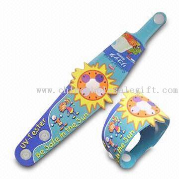 Promotional UV Solar Watch with Large Space Logo All Over Band