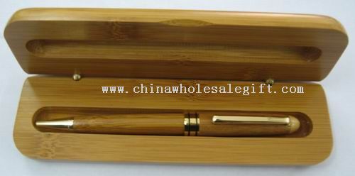 Caixa de caneta de bambu