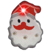 Christmas tree shaped flashing badge images
