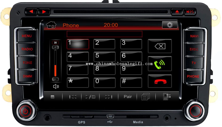 Bil DVD-spiller For Vw med GPS-navigasjonssystem