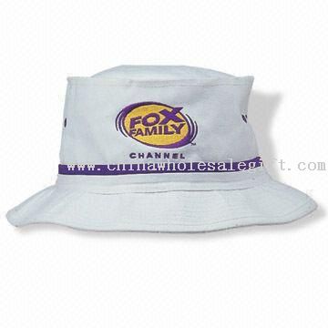 Bucket Hat with Tall Crown for Larger Embroidery, Contrast Piping to Match Embroidery