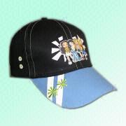قبعة بيسبول أطفال مع PVC طباعة على الجبهة