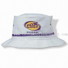 Bucket Hat with Tall Crown for Larger Embroidery, Contrast Piping to Match Embroidery images