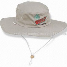 Bucket Hut mit breitem Rand und Kinnriemen, aus Baumwolle Twill Gewebe für Outback images