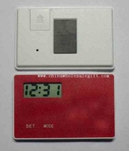 Credit Card Size LCD-Clock images