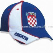 Lumina bumbac Diagonal sport Cap cu panouri de culori contrastante şi emblema broderie pe panoul frontal images