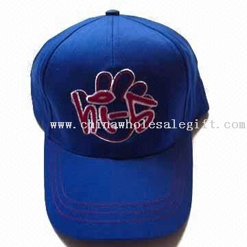 Six-panel Childrens Cotton Cap with Embroidery on Front