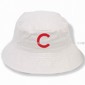 Brushed Cotton Twill Bucket Hat with Sewn Eyelets on Each Side small picture