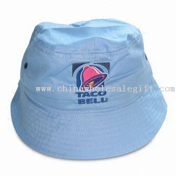 Bucket/Fishing Promotional Hat, Made of 100% Cotton Twill, Full Stitches on Brim