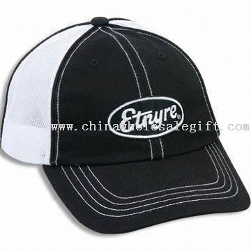 Cool Chino Twill Cotton Cap with Double Mesh Back and D-ring Closure