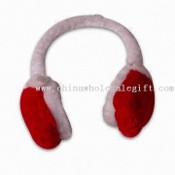 Earmuff de Natal com luzes, feito de pelúcia e 100% poliéster images