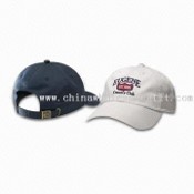 Golf Cap with Back Velcro Closure, Logo Embroidery on Front and Peak images