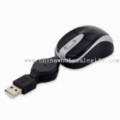 Portable M&auml;use für Notebook mit ausziehbarem USB-Kabel images