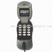 Telefono Skype Mouse USB con sensore ottico 800dpi, altoparlante integrato e auricolare images