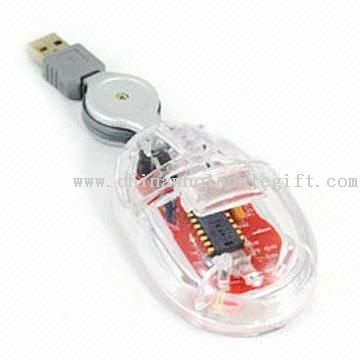 Corpo transparente portátil Mouse para computador portátil