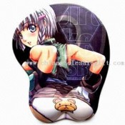 Mouse Pad dengan lengan, terbuat dari Neoprene dan kain, ukuran 220 x 180 x 2 mm images