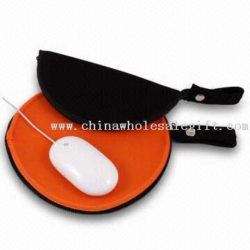 Mouse Pad dengan penutupan ritsleting, terbuat dari Neoprene