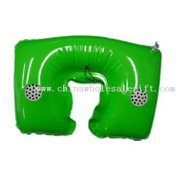PVC Inflation Pillow Speaker with Special Design, Suitable for Home, Office and Travel Use