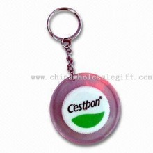 Lid-shaped Key Finder Keychain with Large Logo Space, Suitable for Promotion images