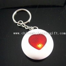 De forma redonda Keychain Key Finder-con el corazón forma de ventana, hecho de plástico ABS images