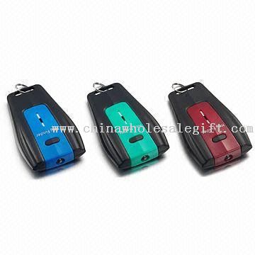 Sonic Key Finder dengan cahaya, mengukur 60 x 37 x 11 mm