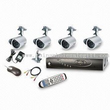 Kit di sorveglianza 4 canali, casa/ufficio piccolo sistema di videosorveglianza per auto installazione images