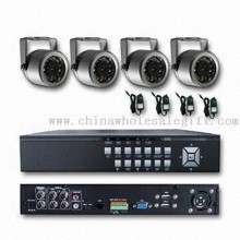 Waterproof Security Camera Kit with 1/4-inch capteur d'image CCD Sharp et 15m LED Distance images