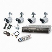 4 canales Kit de vigilancia, casa / oficina peque&ntilde;a del Sistema de Vigilancia para la instalación de Auto images
