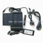 Solar Laptop Charger with Built-in 4000mAh, Converts Solar-energy Into Electricity images
