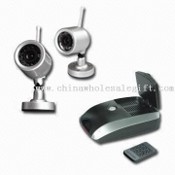 Kit nirkabel multi-kamera surveilans dengan Remote Control dan sudut pandang 62 ° images