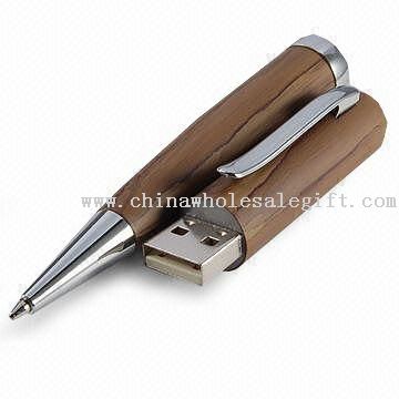 1 به 8GB قلم چوبی USB فلش درایو, مناسب برای هدیه تبلیغاتی، سفارشات OEM خوش آمدید