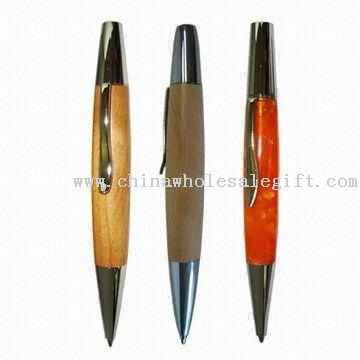 Кулькових ручок із стволом дерев'яні або акрилові