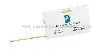 Business Card Tape Measure with Level