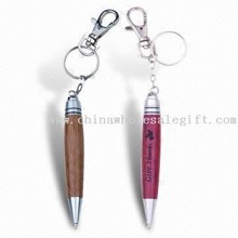 Wooden Pen with Keychain, Customized Designs and Logos are Accepted images