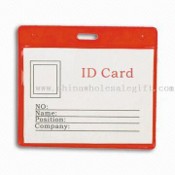 Držitel karty ID, vyrobené z PVC, v červené barvě images