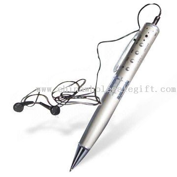 Lecteur MP3 stylo avec enregistrement vocal numérique et fonction FM