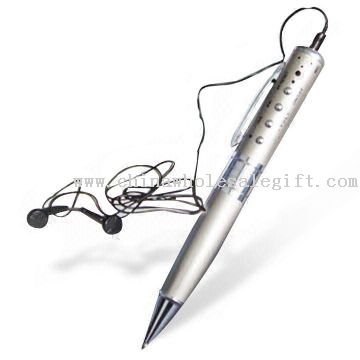 Pen MP3-afspiller med Digital stemme optage og FM-funktion