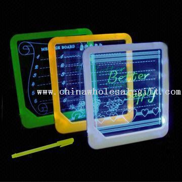 Acrylic Engraving LED Memo Board with Color Highlighter Marker Pen and LED Backlight