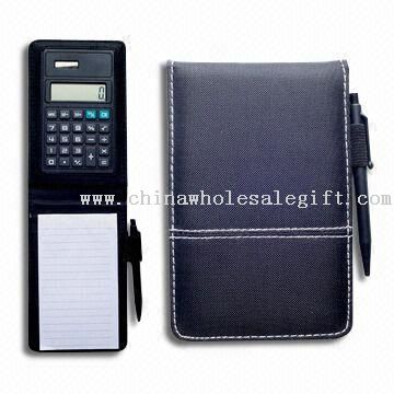 Acht Ziffern Jotter Calculator mit 30 Seiten, Notizblock und Stift