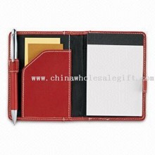Note Pad with Document and Business Card Pocket, Includes 3 x 4.5-inch Jotter Pad images