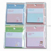 Post-it-Pad/Sticky Notepads with Hang Card, Die Cutting and 4-color Printing images