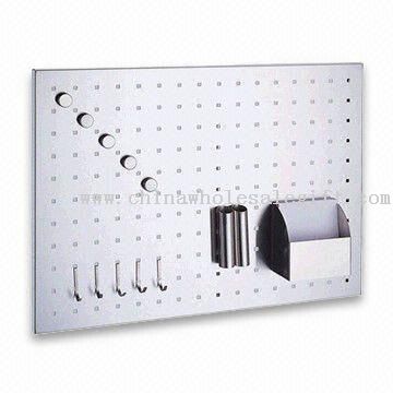 Magnetic Memo Board, Made of Stainless Steel, Measures 50 x 35 x 1.3cm