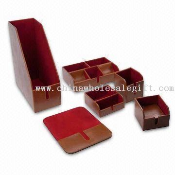 Alat tulis Set, termasuk pena dan Business Card Holder, Mouse Tray, alat tulis, dan File pemegang