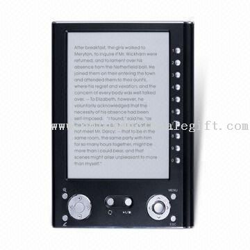 6 pollici E-book Reader con risoluzione di 800 x 600 pixel e 16 / 32MB di memoria interna