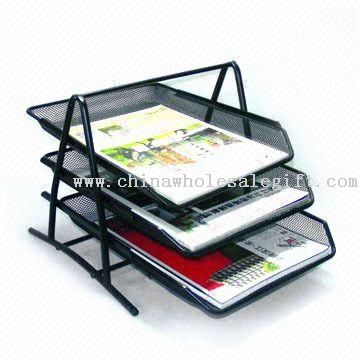 Document Tray/Folder with Black/Silver/Colored Chrome Coating