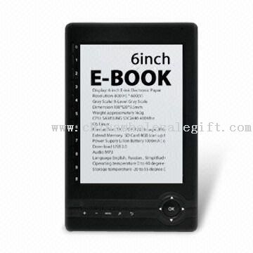 Pembaca E-book dengan E-tinta 6.0-inch layar dan tingkat 4 atau 8-level Gray Scale